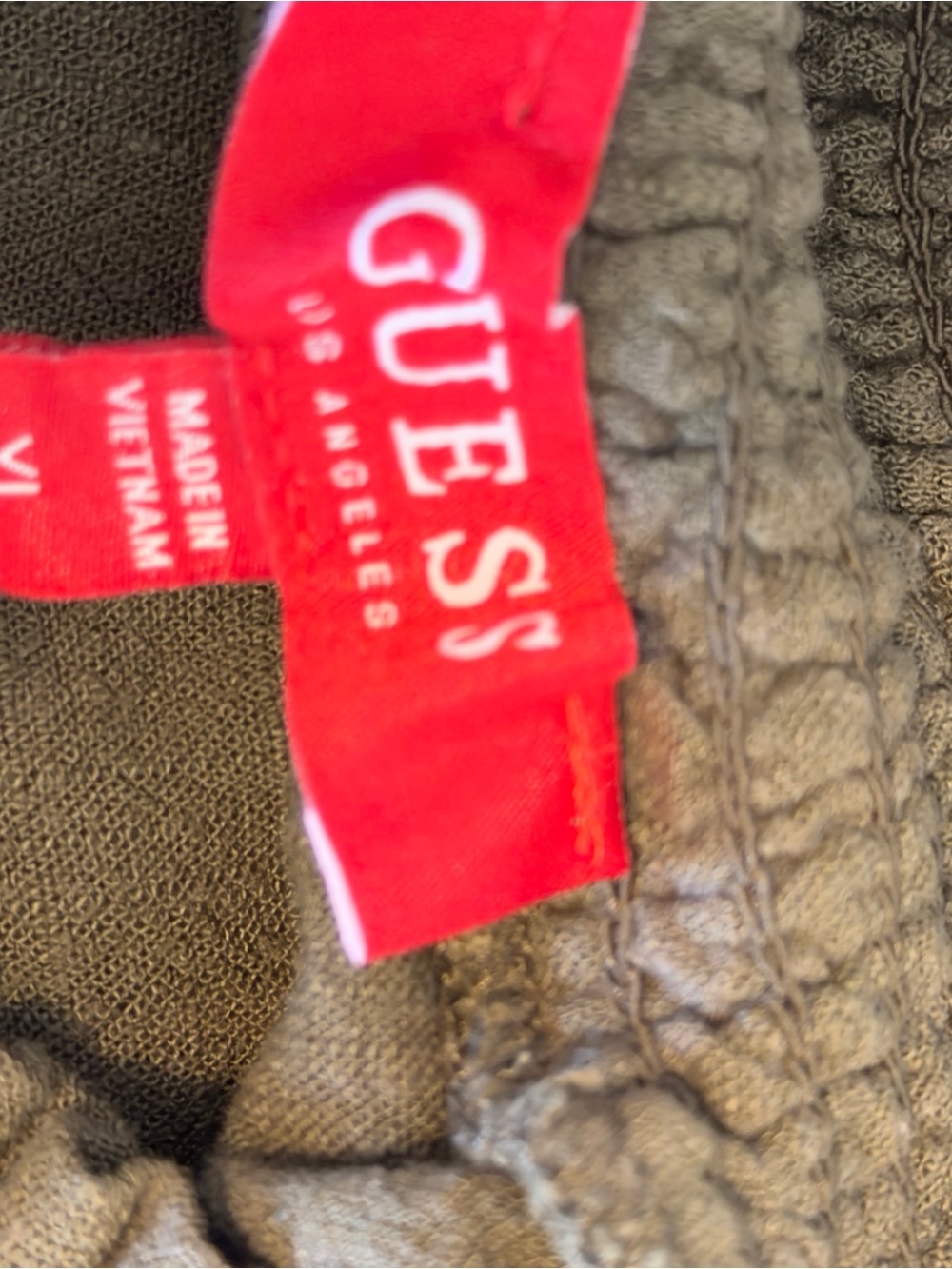 Guess Olive Wide-Leg Pull-On Pants - Picture 5 of 7